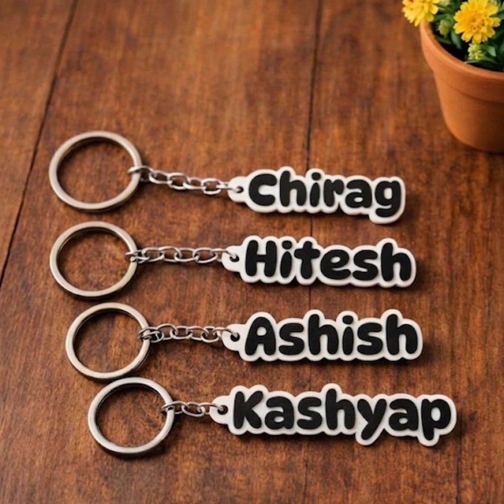 Custom 3D Printed Name Keychain
