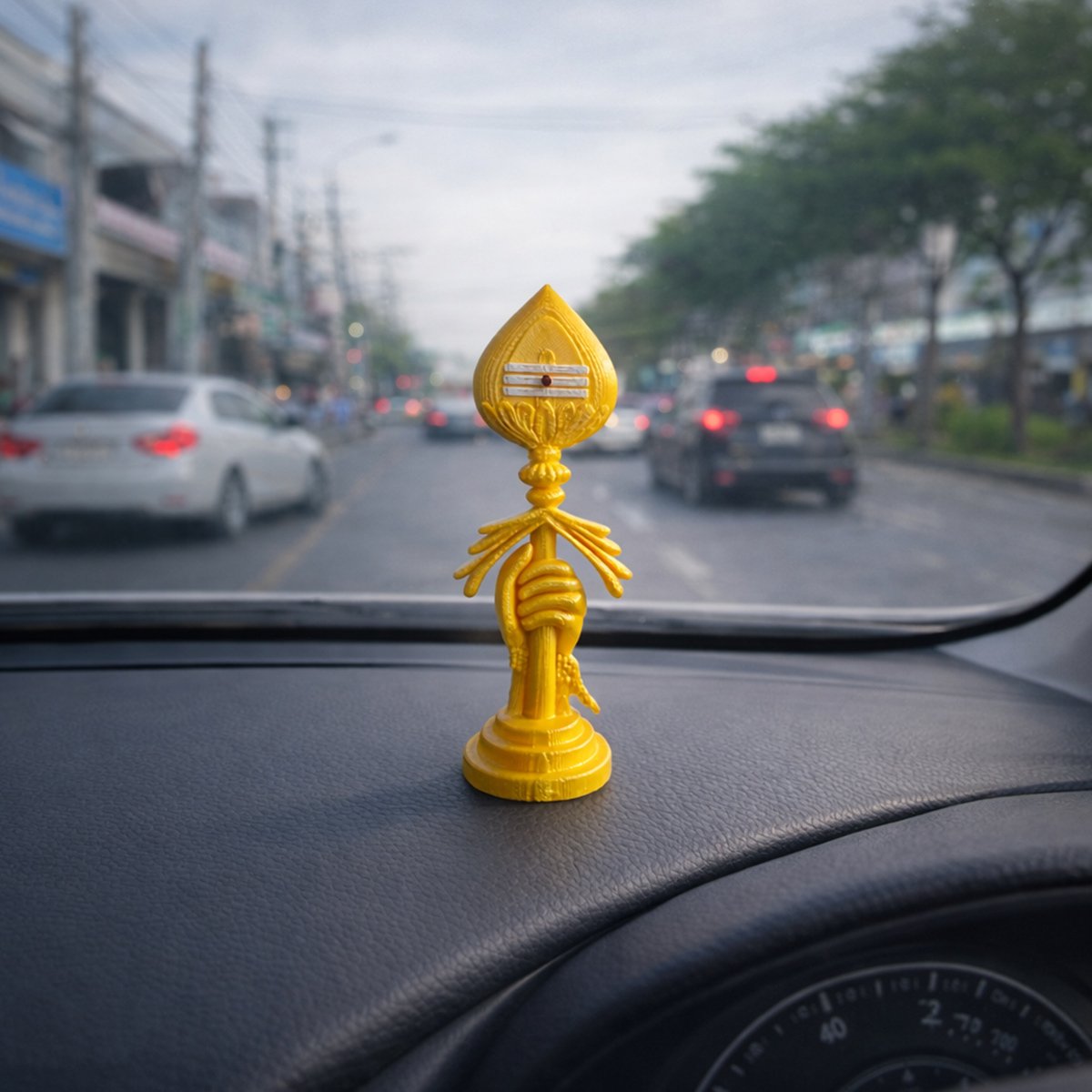 3D Printed Murugan Vel Car Dashboard Idol