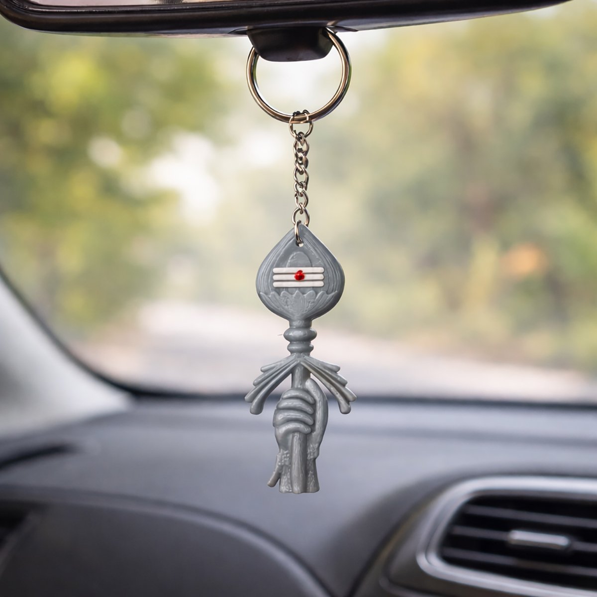 3D Printed Murugan Vel Keychain | Hindu Spiritual Vel Symbol Keychain