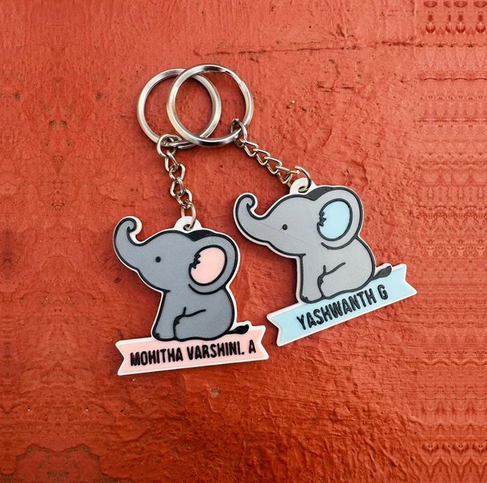 Pixora Krafts - Custom Name Keychains